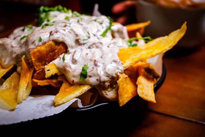 Loaded fries side dish